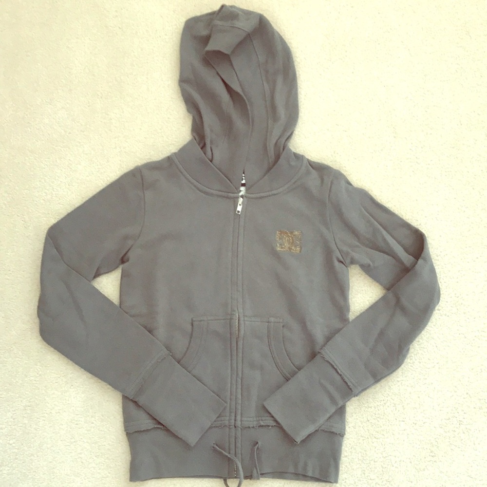 DC Hoodie w/Design on back, Juniors XS